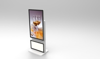 43 55-calowy kiosk z cyfrową sygnalizacją, obracający się stojak podłogowy, wyświetlacz reklamowy 360 stopni