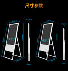 Składany mobilny 55-calowy wyświetlacz Digital Signage Stojak podłogowy Plakat z ekranem dotykowym