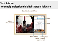 32-calowa ramka do zdjęć naścienna Digital Signage Drewniana ramka Android LCD Reklama