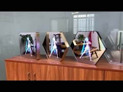 Kiosk z holograficznym wyświetlaczem lustrzanym 3D do reklamy LED Light