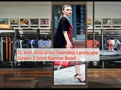 55 cali 450cd/m2 Bezszwedzony ekran krajobrazowy 3,5 mm Wąski bezel