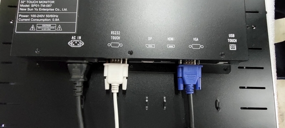 PCAP ekran dotykowy LCD monitor rozmiar od 10,1 do 98 cali z wbudowanym kolorowe światła LED do maszyny do gier