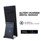 Przenośny wyświetlacz reklamowy baterii 32-calowy kiosk LCD z cyfrowym oznakowaniem