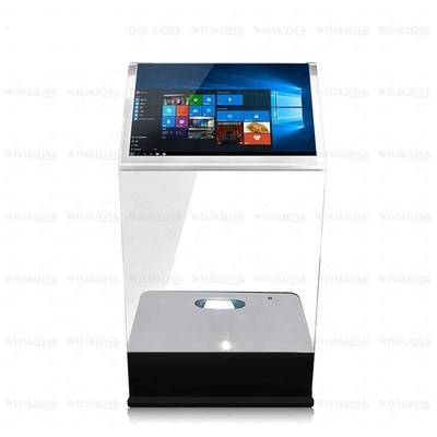30-calowy przezroczysty kiosk z ekranem dotykowym Projektor holograficzny Kiosk