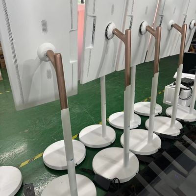 32 cali, przenośny, inteligentny, interaktywny kiosk dotykowy, mobilny, bezprzewodowy, obracający się ekran LCD