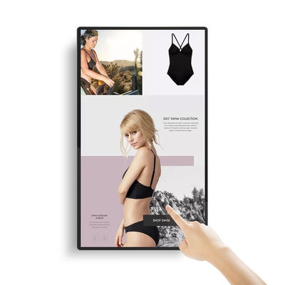 32' Digital Signage z drukarką termiczną i ochroną szkła hartowanego