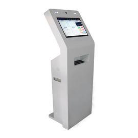 Stojące samoprzylepne terminale z ekranem dotykowym Kiosk 350 Nits Brightness For Bank
