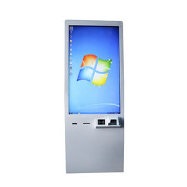 Stojące samoprzylepne terminale z ekranem dotykowym Kiosk 350 Nits Brightness For Bank