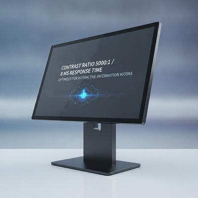 Współczynnik kontrastu 5000 1 ekran dotykowy Wyświetlacz Signage zapewniający czas reakcji 8 ms zoptymalizowany pod kątem interaktywnych kiosków informacyjnych
