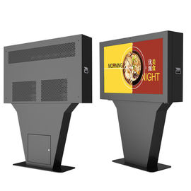 Zewnętrzny stojak podłogowy Menu cyfrowe Monitor obudowy telewizora 65 cali 55 cali 43 cale kiosk z ekranem poziomym