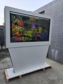 Zewnętrzny stojak podłogowy Menu cyfrowe Monitor obudowy telewizora 65 cali 55 cali 43 cale kiosk z ekranem poziomym