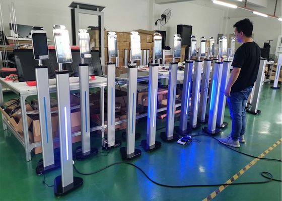 Bezpieczna temperatura Kiosk ciało ludzkie Rozpoznawanie twarzy Termometr system kontroli dostępu terminal skaner termiczny Oprogramowanie MIPS