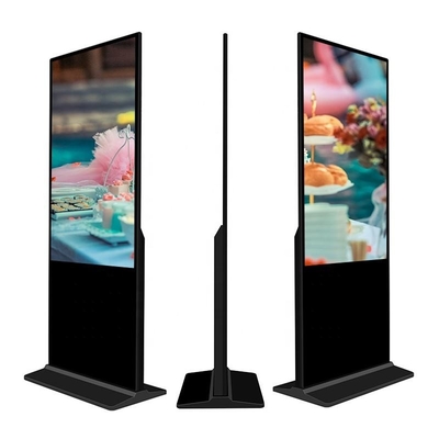 Stojący pionowy ekran dotykowy telewizora Kiosk 4k Reklama wewnętrzna HD Lcd
