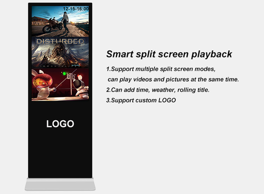 55-calowy kryty stojak podłogowy Wifi Ekran dotykowy Kiosk Digital Signage Reklama Lcd