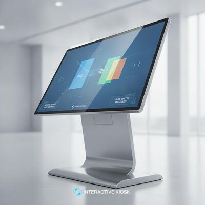 Czas reagowania 8 Ms Multi Touch Digital Signage Oferujący czterogłowy procesor i jasność 400 Cd m2 Idealny do interaktywnych kiosków