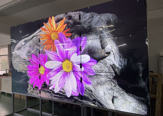 Ekran LCD Wąska ramka Ściana wideo Indoor 250W 55 65 cali 500cd/m2