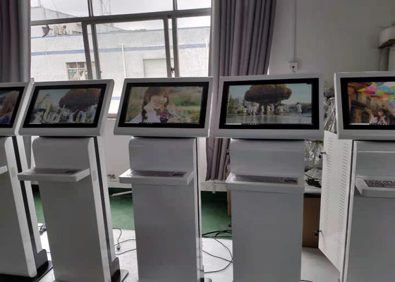 Płatności Kiosk dostosowany do zamawiania żywności RS232 HDMI Self Service Payment Kiosk 24-calowy ekran FHD