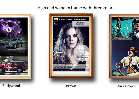 Reklama komercyjna Digital Signage 21,5 W Wifi Cloud Android Photo Frame