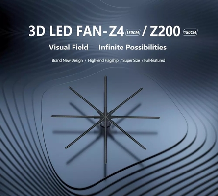 Trwałe wentylatory z hologramem LED z wyświetlaczem 3D do reklamy / promocji marki