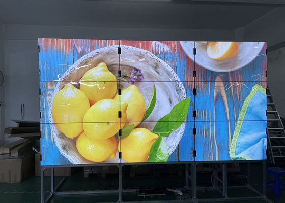 ściana wideo lcd 3,5 mm super wąska ramka 49 cali 2x2 3x3 4k Fhd interaktywna była bezproblemowa